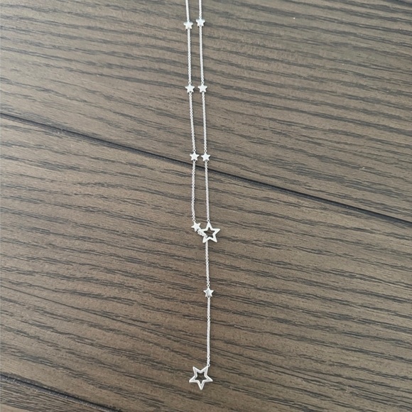 RARE Tiffany & Co. Sterling Silver Star Lariat Pendant Necklace - Picture 6 of 6